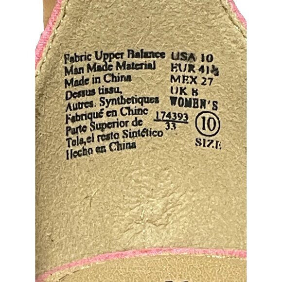 Fiomi Women's Size 10 Pink Faux Suede Ankle Strap Sandals With Buckle Closure - Picture 5 of 13